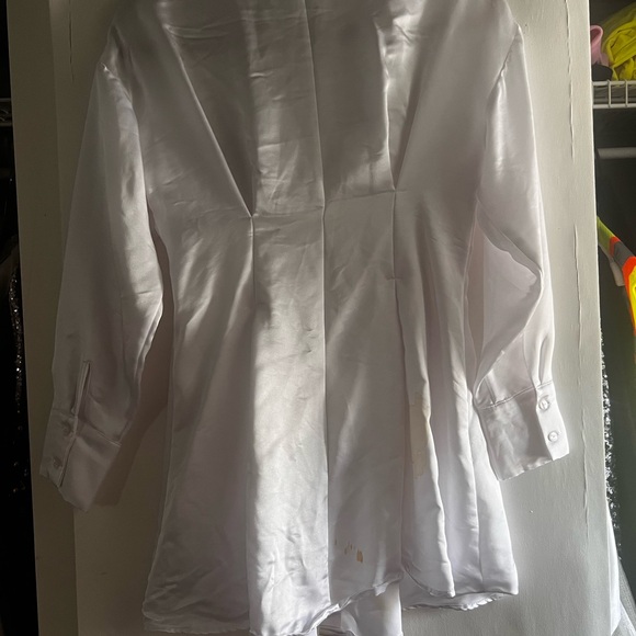 Zara white long sleeve dress - Picture 5 of 6